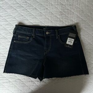 True Religion Mid Rise Curvy Shorts